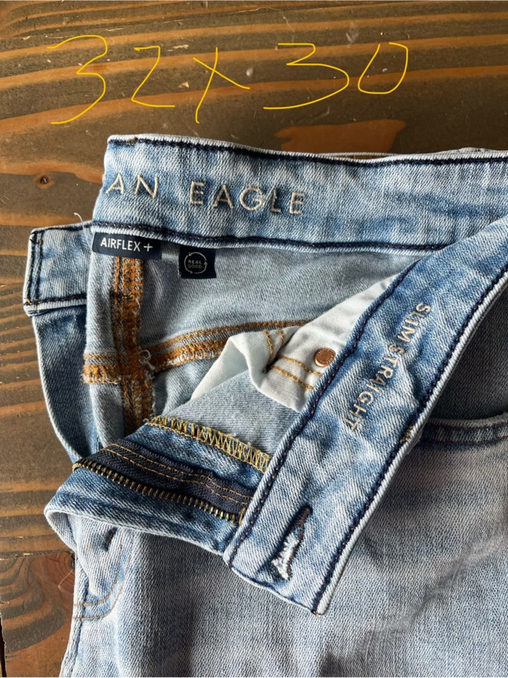 American Eagle Outfitters Light Blue Slim Straight Jeans